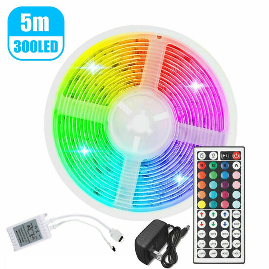 RGB LED Strip Lights — 32ft Color Changing Room & Gaming Setup